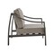 Armen Living Mongo 4 Piece Outdoor Patio Furniture Set in Dark Brown Aluminum with Cushions 840254332416 - alternate 5